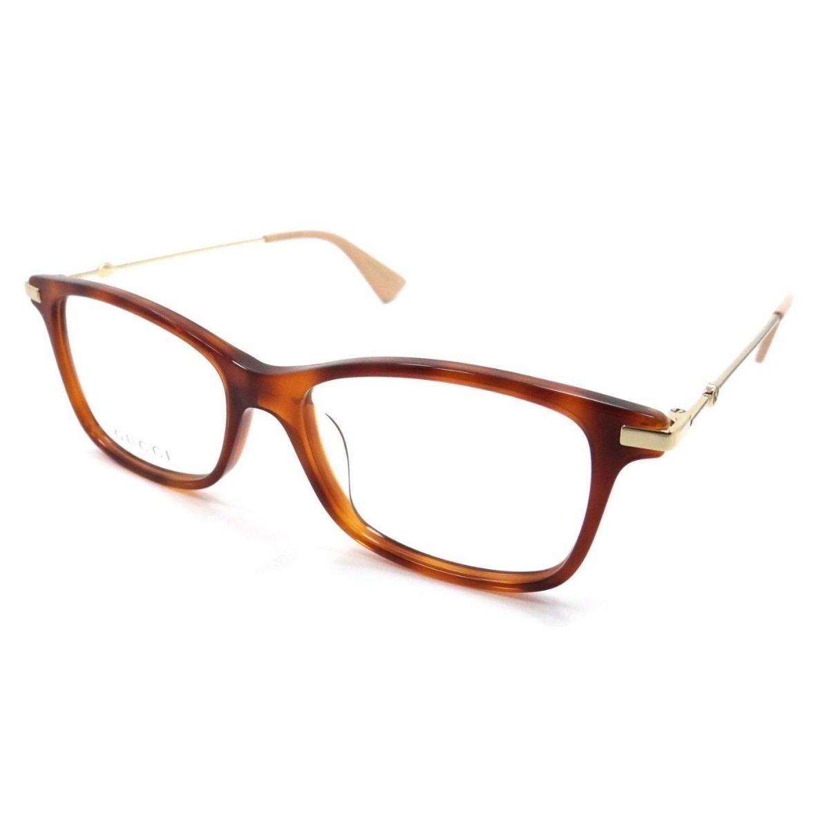 Gucci Eyeglasses Frames GG0513OA 009 55-17-145 Havana / Gold Made in Japan - Frame: