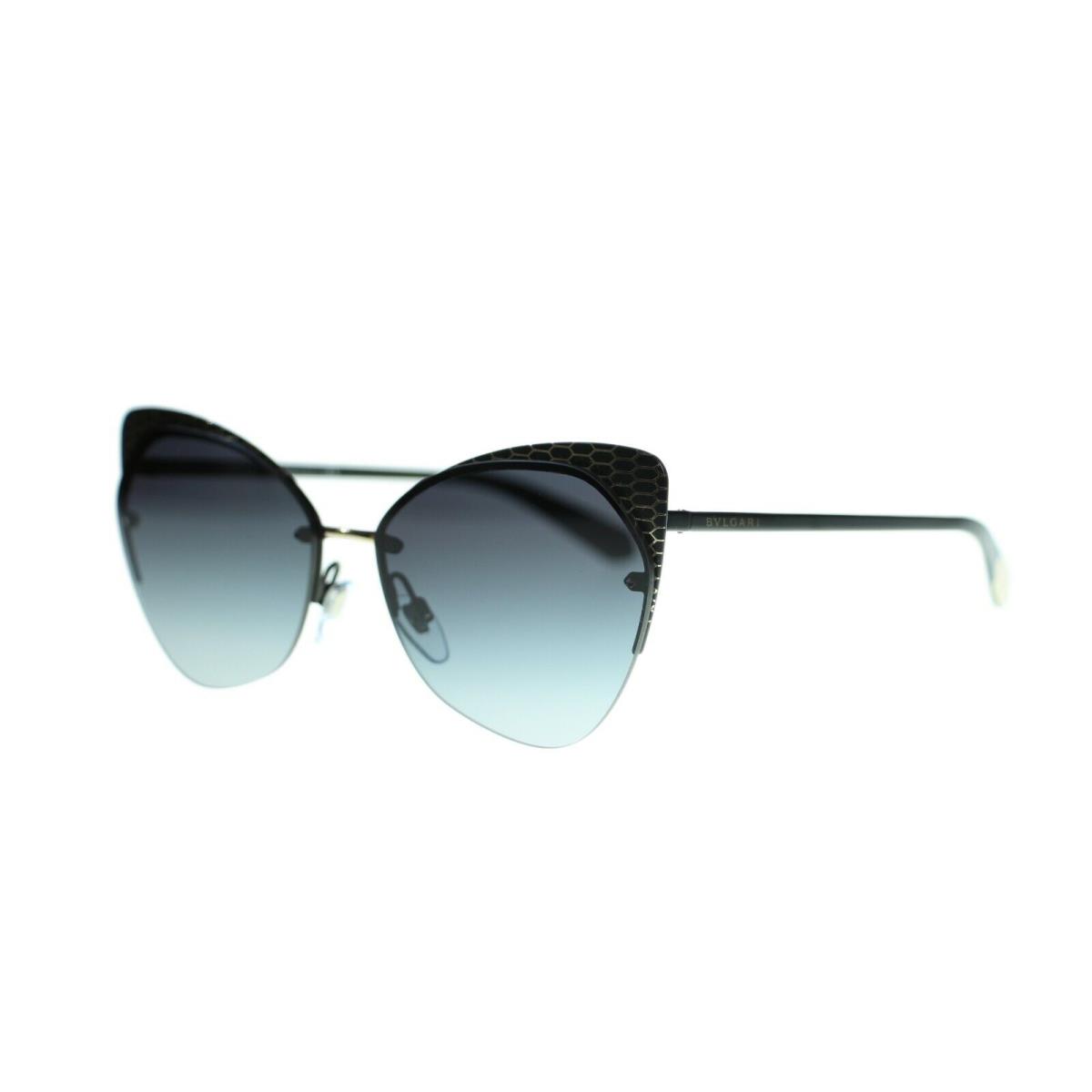 Bvlgari Women`s Round Sunglasses BV6096 20288G Matte Black/grey Lens 58mm