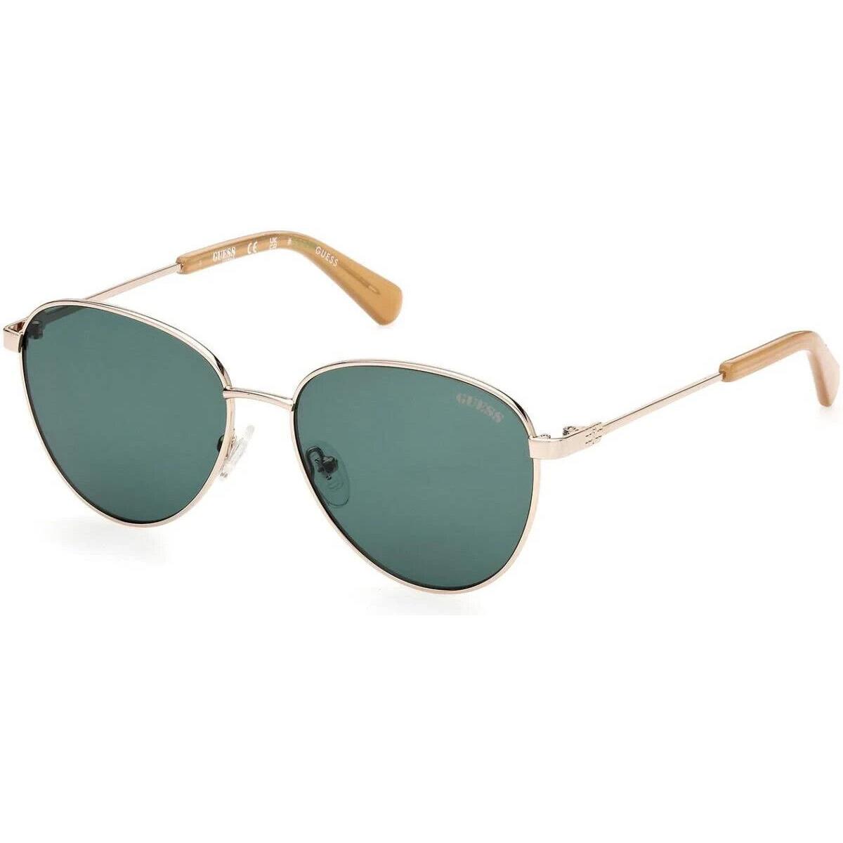 Guess GU8257 32N Aviator Gold Sunglasses