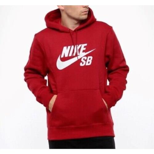 Nike SB Men`s Icon Pullover Hoodie - Red - Small