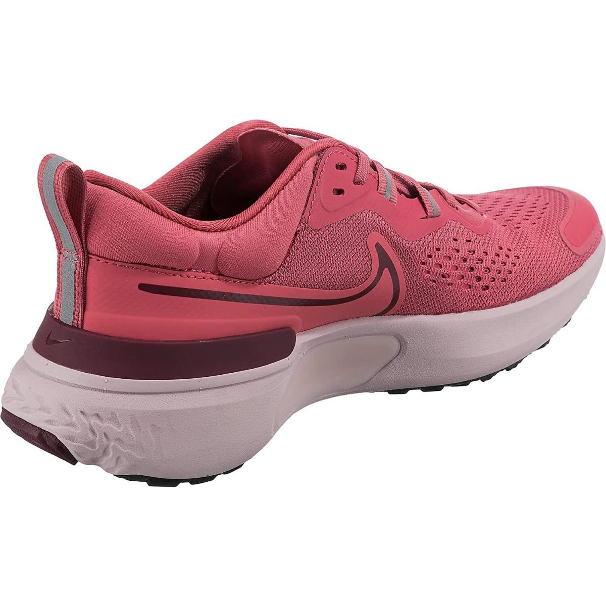 Nike Women`s React Miler 2 Running Shoes Archaeo Pink/beetroot 11 B Medium US