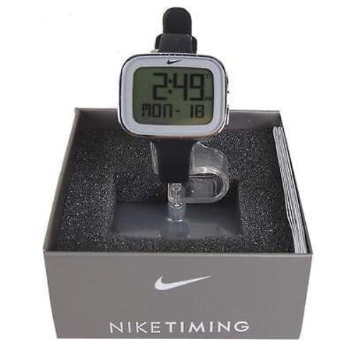 Nike Women`s Imara Keeva Watch Black Silver Chronograph Alarm Watch WR0105-095