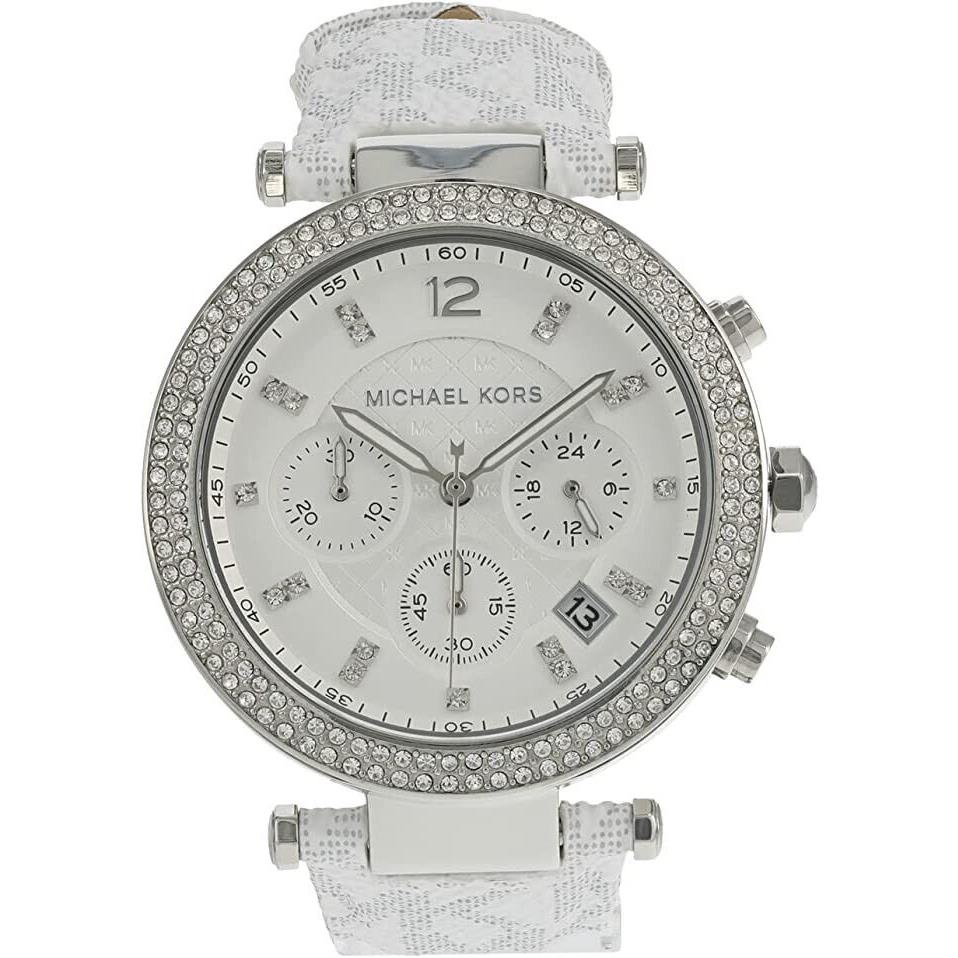 Michael Kors Parker Stainless Steel Watch with Glitz Accents I
