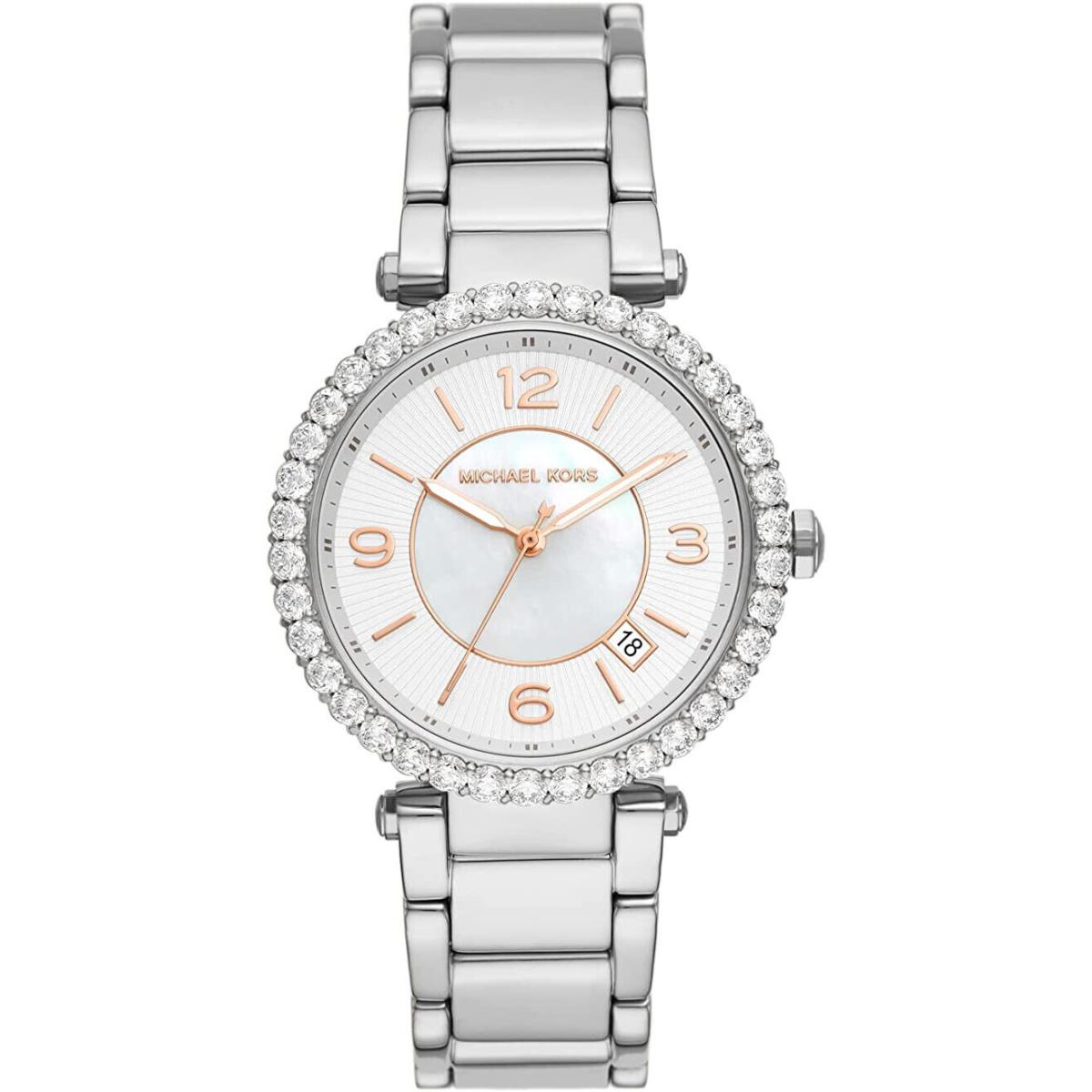 Michael Kors Parker Stainless Steel Watch with Glitz Accents I