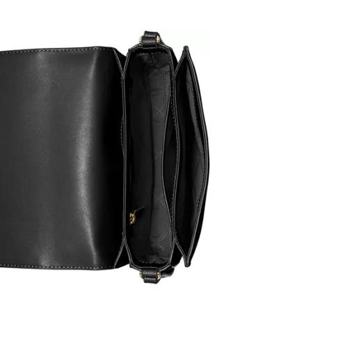 Michael Kors Signature Holly Small Flap Crossbody Bag Signature Black/Gray  New