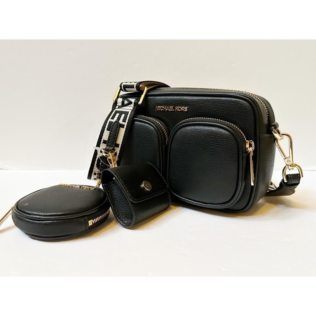 Michael Kors  bag   - Beige Black Handle/Strap, Gold Hardware, Black Exterior 3