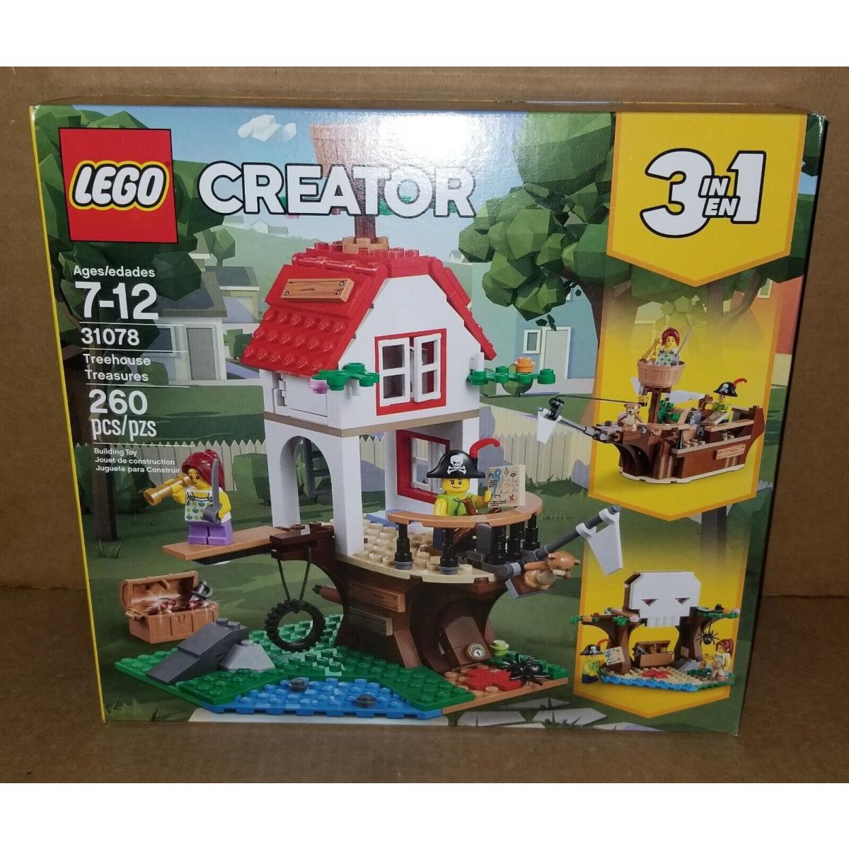 Lego Creator 3 In 1 Treehouse Treasures 31078