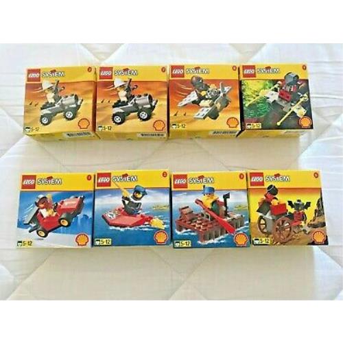 Lego System Shell Station Vehicles Minifigs 3525 3526 Set Rare Collectible Nisb