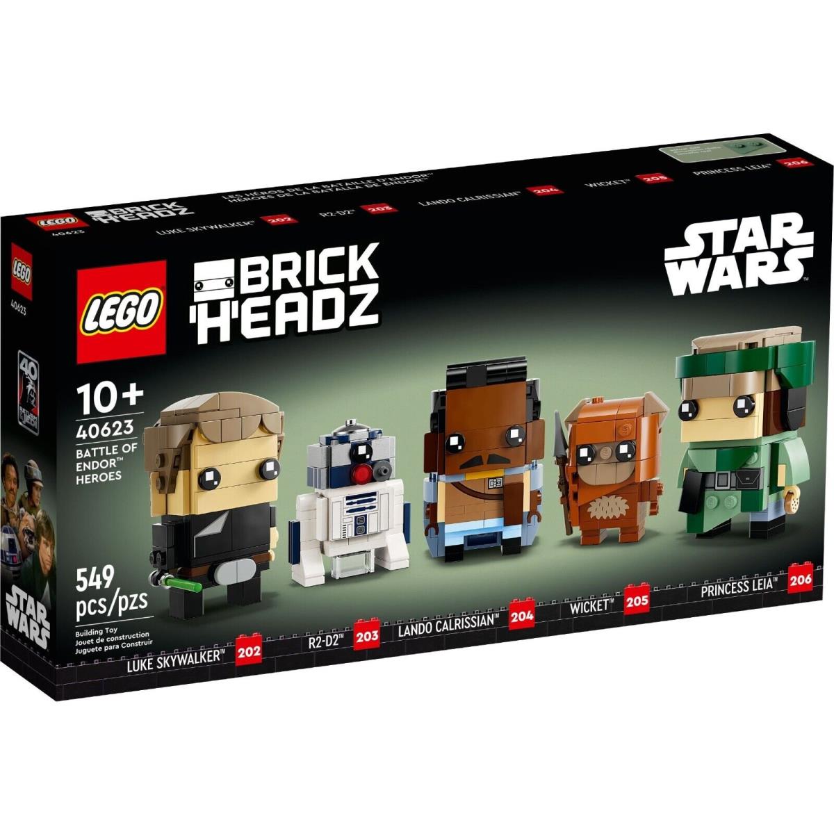Lego 40623 Star Wars Brickheadz Battle OF Endor Heroes Box