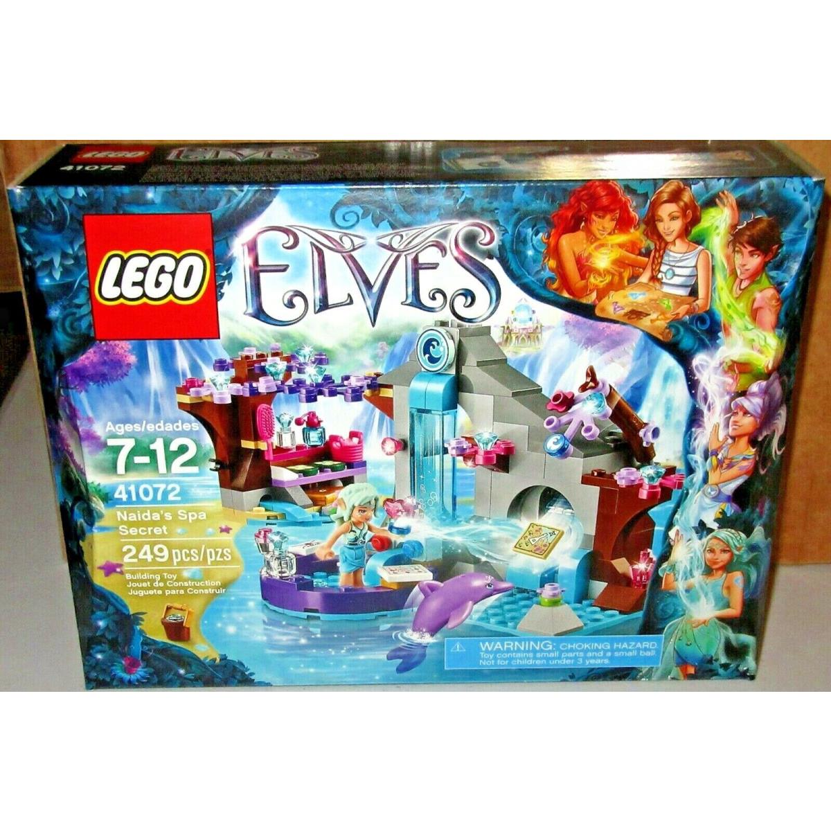 Lego Elves 41072 Naida`s Spa Secret Nisb Retired Delphia Dolphin Water Elf