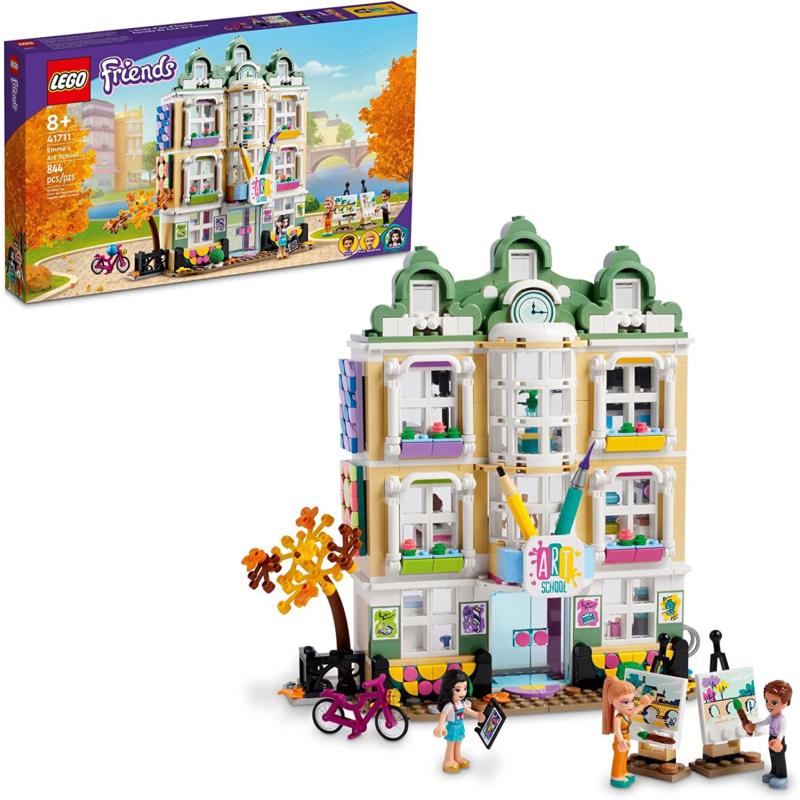 Lego Friends Emma`s Art School House Set 41711 Building Toy with 3 Mini-dolls