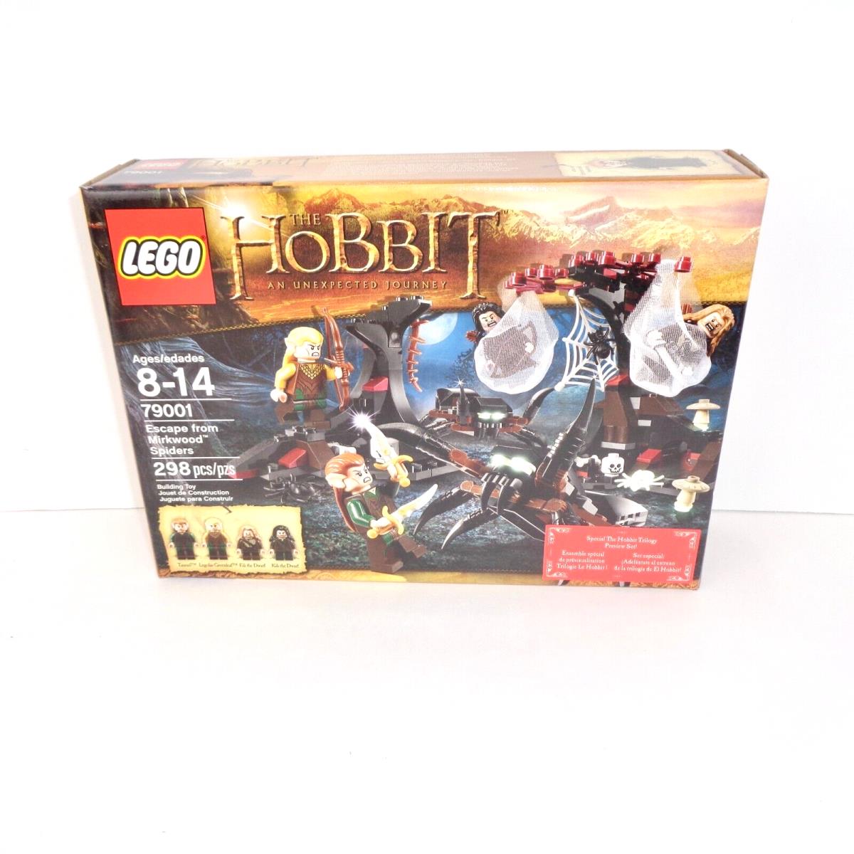 Lego 79001 The Hobbit Escape Mirkwood Spiders Preview Set Fili Kili