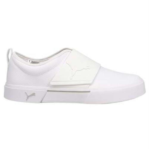 Puma El Rey Ii Logomania Slipon Mens White Sneakers Casual Shoes 384369-03 - White