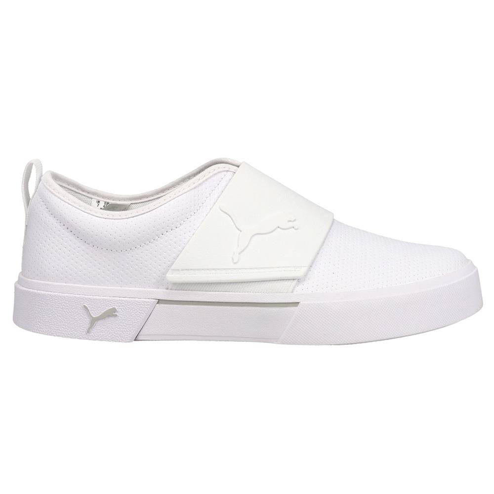 Puma El Rey Ii Logomania Slipon Mens White Sneakers Casual Shoes 384369-03 M