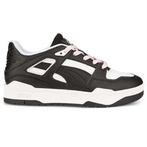 Puma Slipstream Runway Lace Up Womens Black White Sneakers Casual Shoes 386745 - Black, White