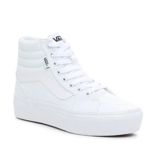 Vans Filmore Platform Women`s Athletic Skate High Top Shoes Size 8 Sneaker - White