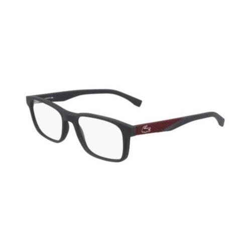 Lacoste L2842 024 Dark Matte Grey Eyeglasses 55/17/150 with Lacoste Case