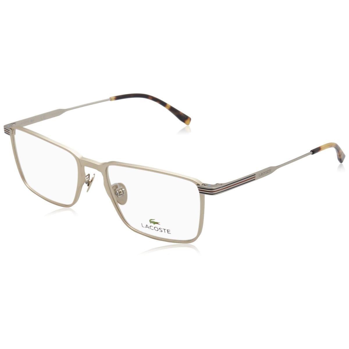 Lacoste L2285E 714 Semi Matte Gold Eyeglasses 54/18/145 with Lacoste Case