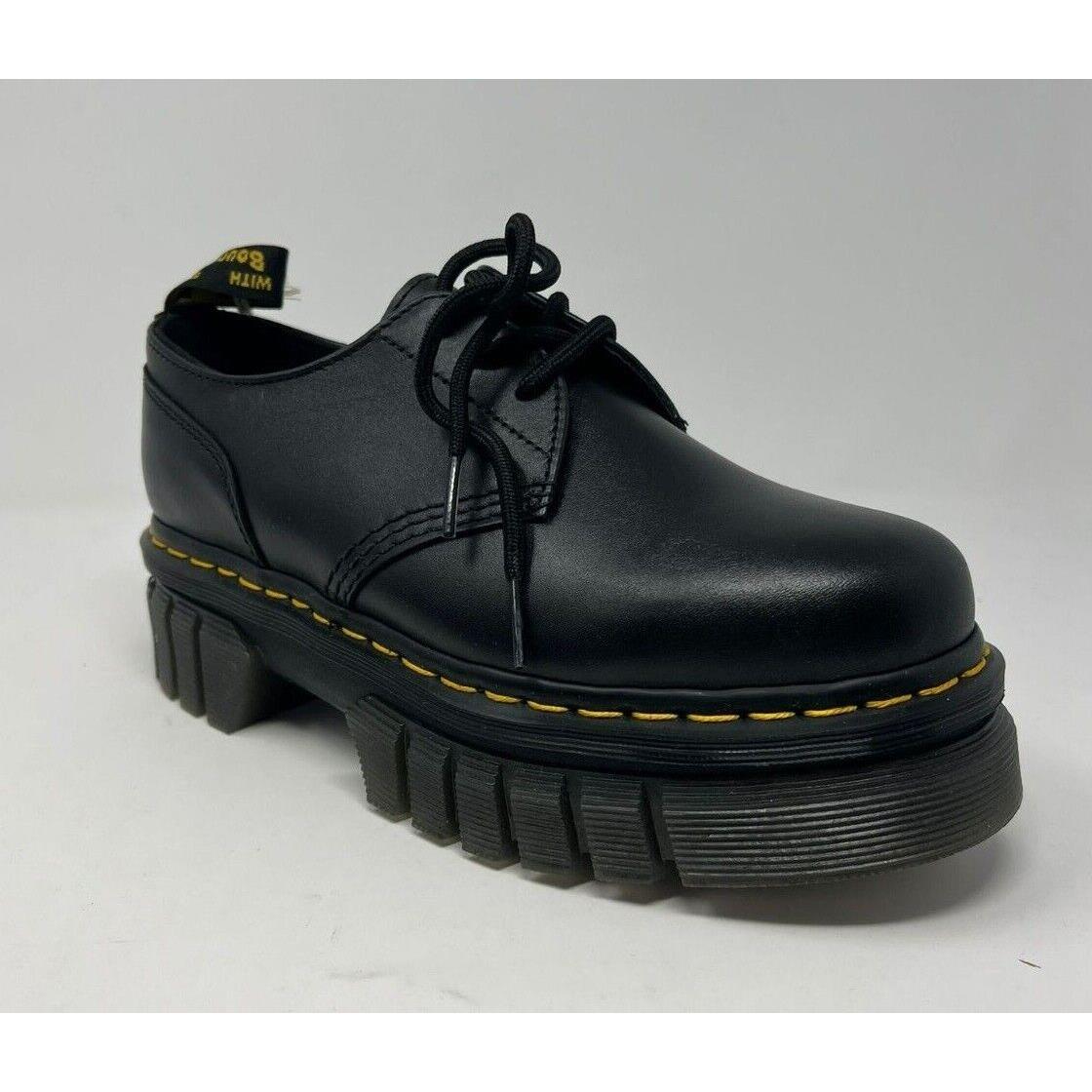 Dr Martens Women`s Audrick 3-Eye Platform Shoes Black Nappa Lux 27147001