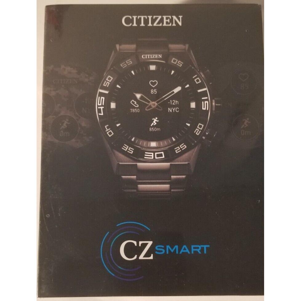 Citizen Cz Smart Hybrid Mens Hybrid Gray Stainless Steel Smart Watch Jx1009-5Oe