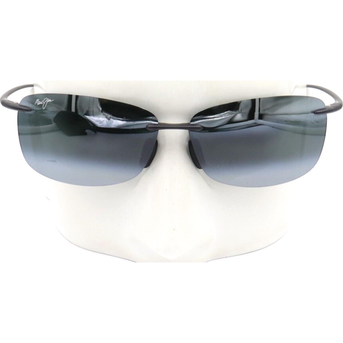Maui Jim Akau Matte Gray Polarized Rimless Sunglasses 442-11M