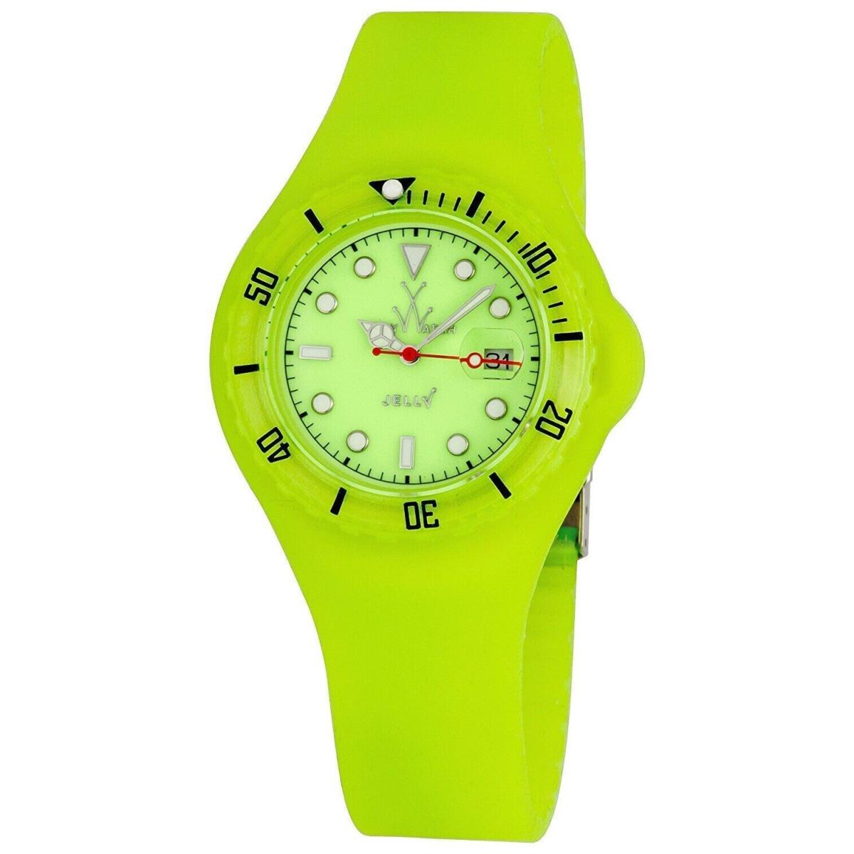 Toywatch Unisex Yellow Dial Yellow Rubber Strap Quartz Watch JYD06YL