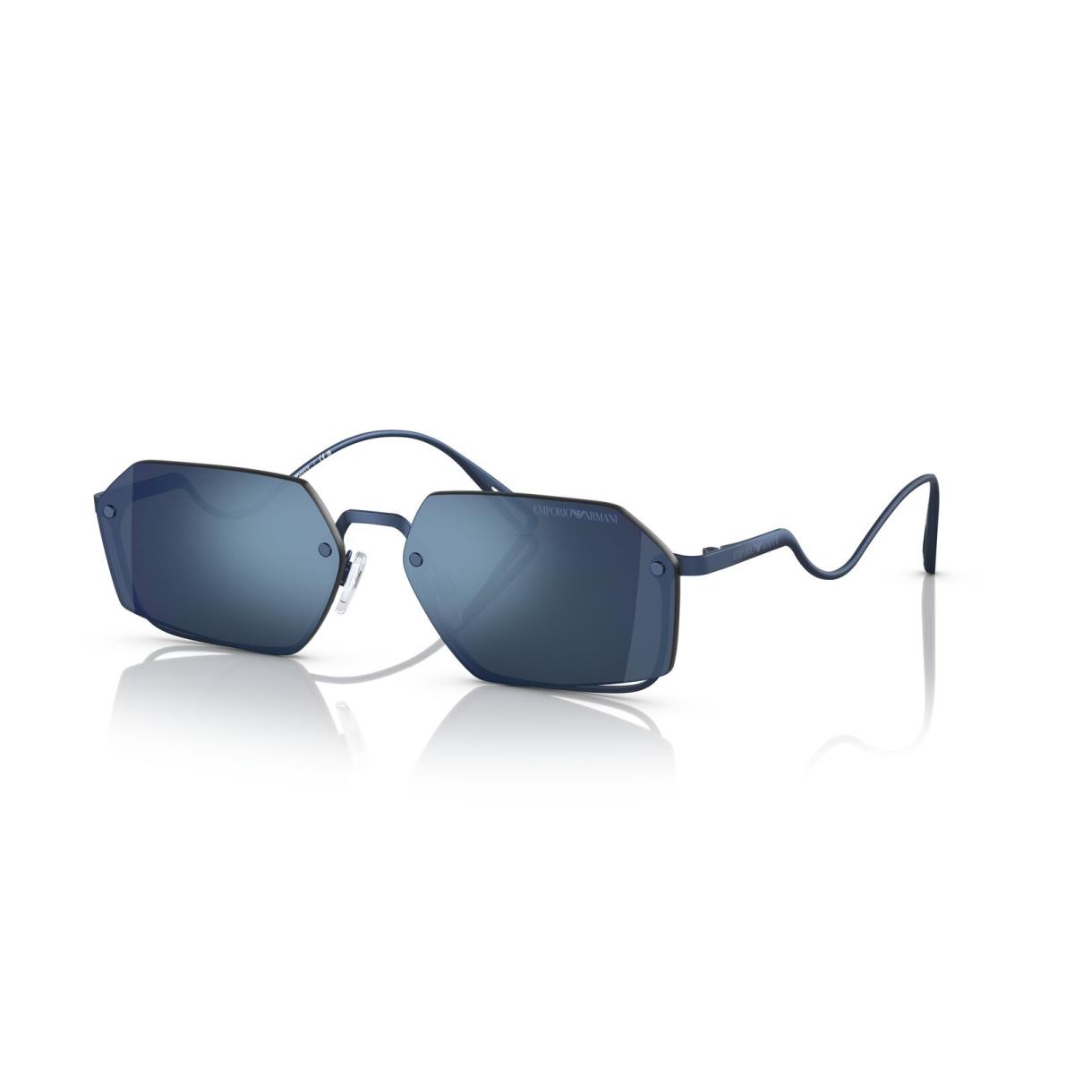 Emporio Armani 0EA2136 301855 Matte Blue Rectangle Sunglasses