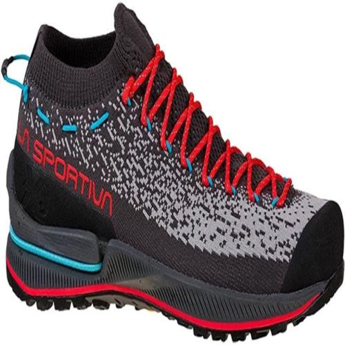 La Sportiva Womens TX2 Evo Approach/hiking Shoes Carbon/Hibiscus