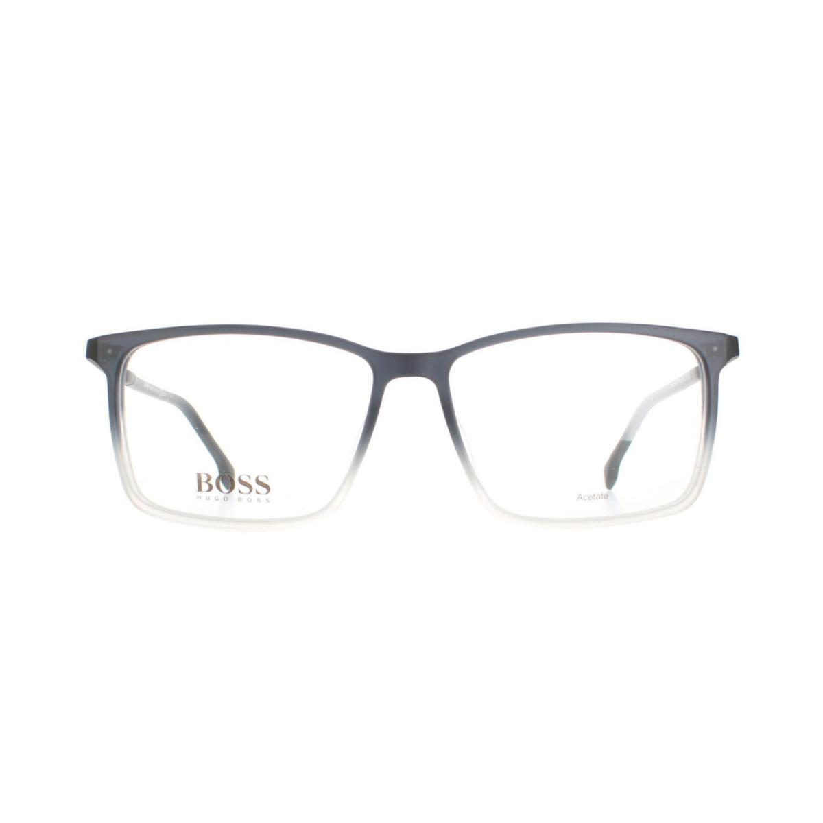 Hugo Boss Eyeglasses 1251 Riw 58-15 145 Matte Black Grey Fade X-large Frames