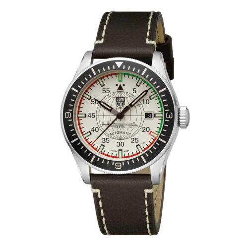Luminox Men`s Watch Constellation Automatic Date Display Brown Strap XA.9607