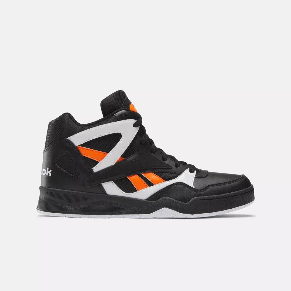 Reebok Men`s Royal BB4500 Basketball Shoes Rubber Outsole Breathable Lining Smash Orange / Core Black / White