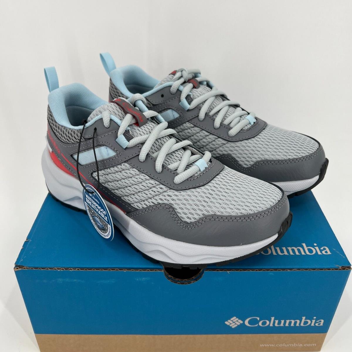 Columbia Womens Plateau Waterproof Hiking Shoes Trail Sneaker sz 6 BL7516-031
