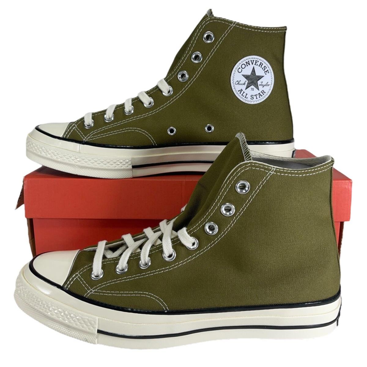 Converse Chuck 70 Hi Dark Moss Green Sneaker 171565C Men`s Shoe Size 9