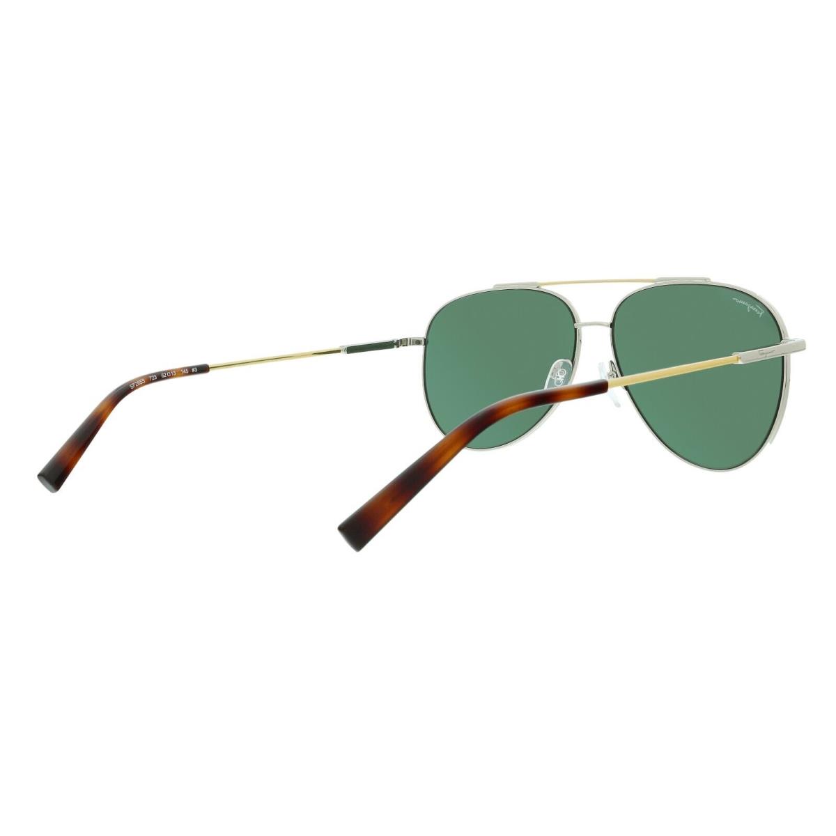 Salvatore Ferragamo sunglasses  - Gold Tortoise Frame, Green Lens 2