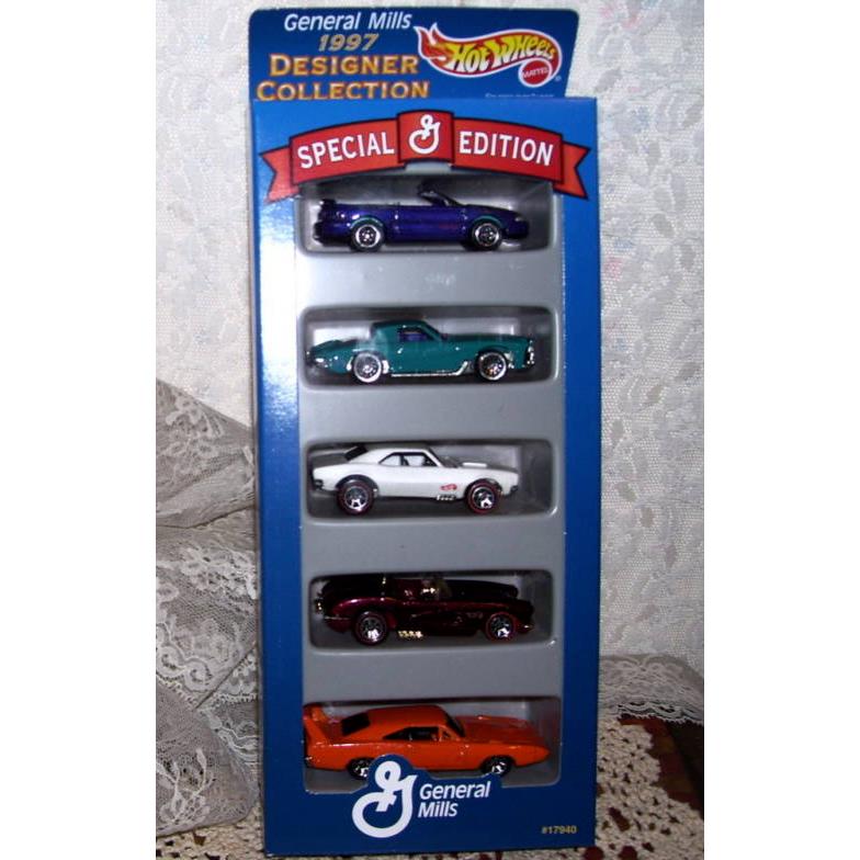 Hot Wheels General Mills Sports Cars 1997 Set of Five Mip Special Edition