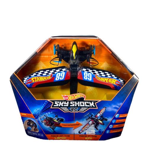 Hot Wheels Sky Shock RC Remote Control Plane Car Helicopter 2016 Mattel