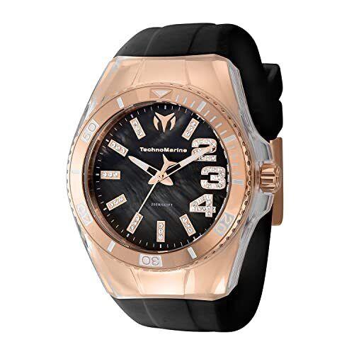 Technomarine Women`s TM-121247 Cruise Monogram Quartz Black Dial Watch