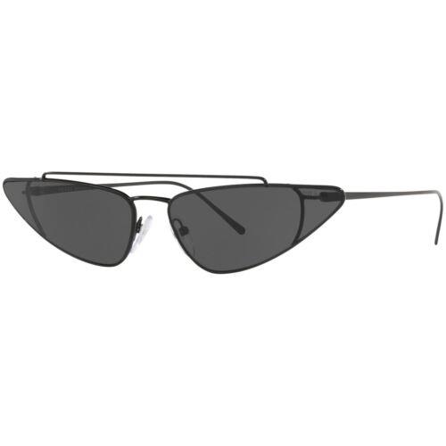 Prada Sport Women`s Sunglasses Catwalk Grey Lens Cat Eye Frame 0PR 63US 1AB5S068 - Frame: Black, Lens: Grey