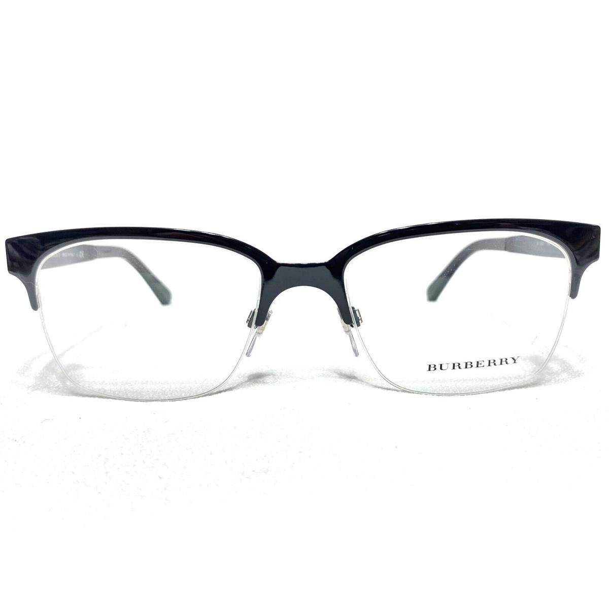 Burberry BE1253 1180 Mens Black Square Designer Eyeglasses Frames 52/18 140