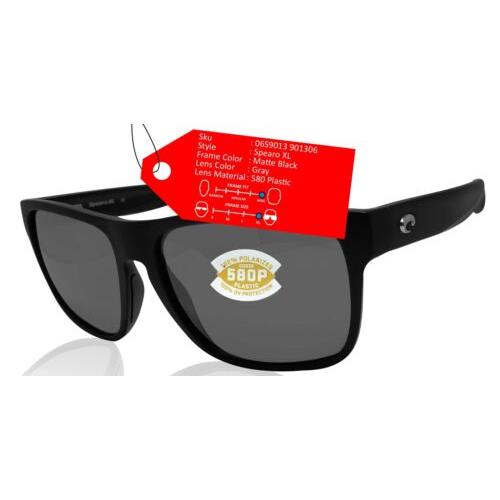 Costa Del Mar sunglasses  - Frame: Black, Lens: Gray 0