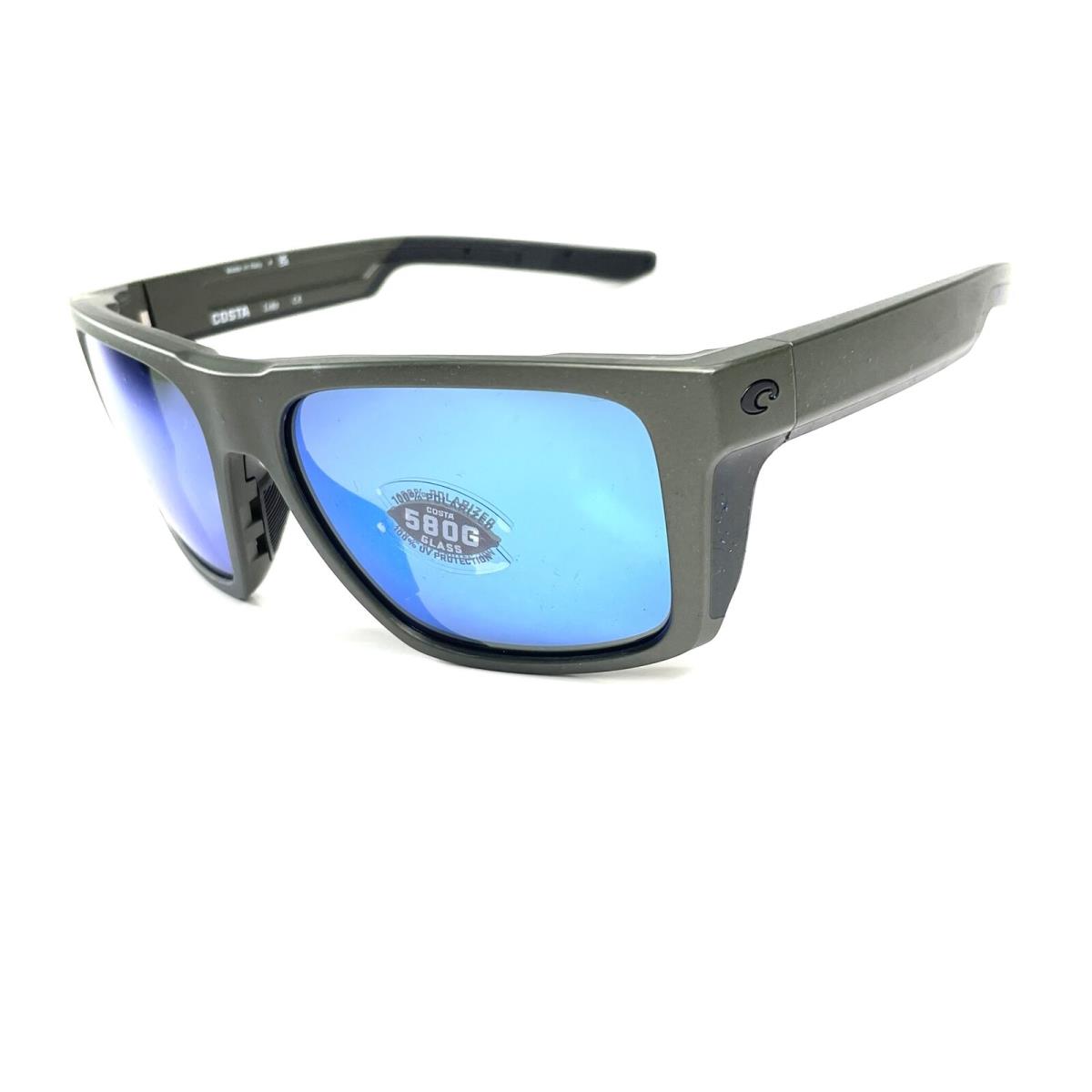 Costa Del Mar Lido Sunglasses Moss Metallic Frame Blue 580G Glass Lens