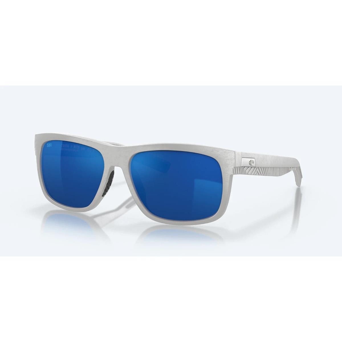 Costa Del Mar Baffin Net Light Gray Frame/blue Mirror 580G Glass Polarized Lens