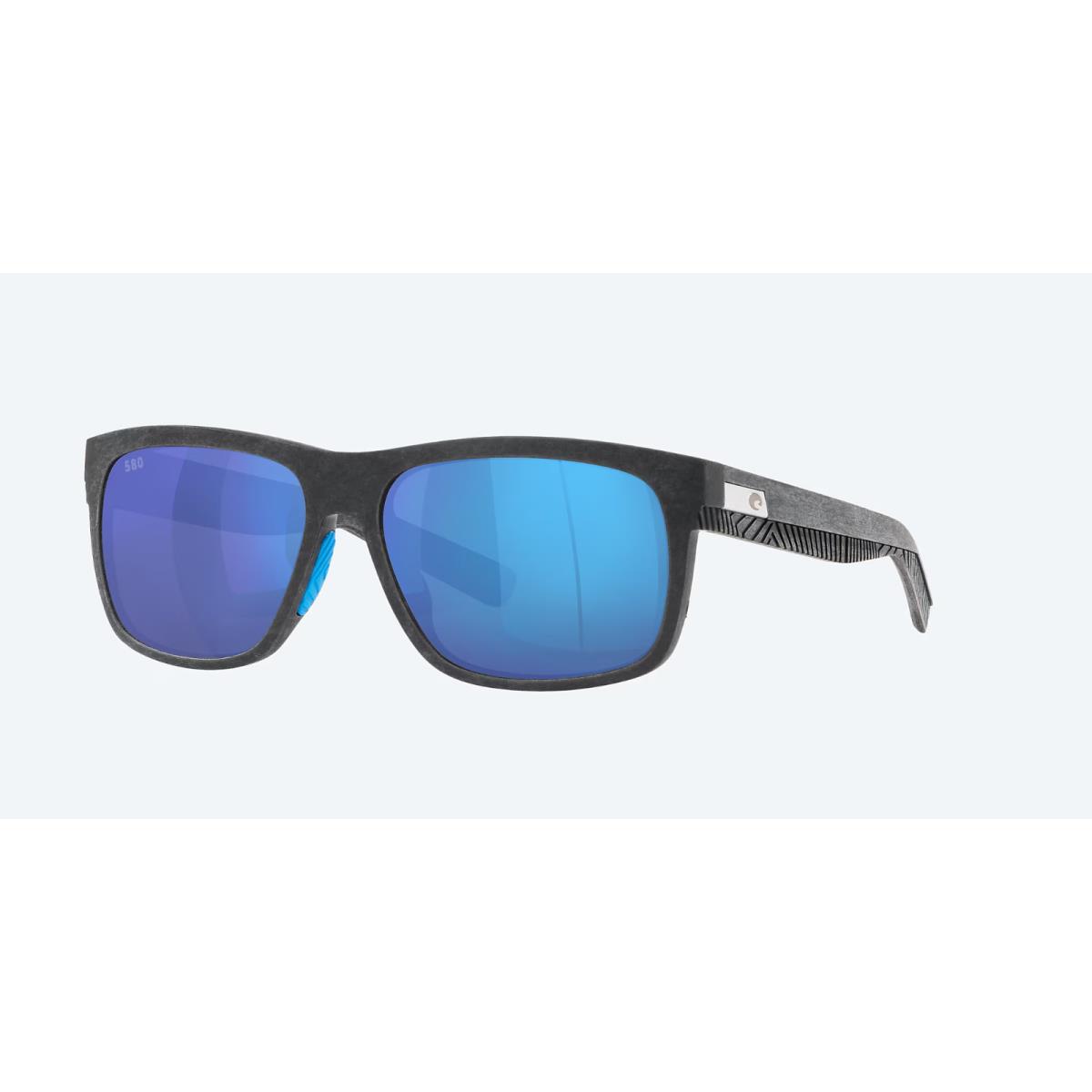 Costa Del Mar Baffin Net Gray with Blue Rubber/blue Mirror 580G Glass Polarized