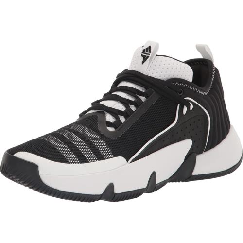 Adidas Unisex-adult Trae Unlimited Basketball Shoe Black/White/Lucid Blue