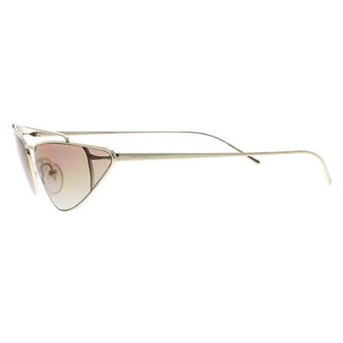 Prada PR63US ZVN4O0 Catwalk Silver Light Gold Sunglasses