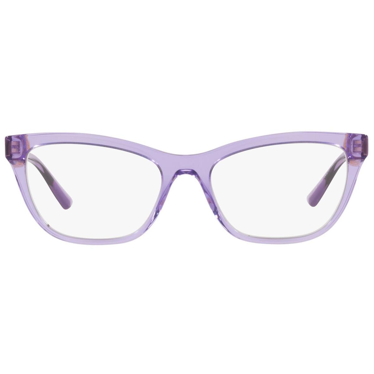 Versace Women`s Transparent Violet Cat Eye Eyeglass Frames - VE3318-5353 - Italy