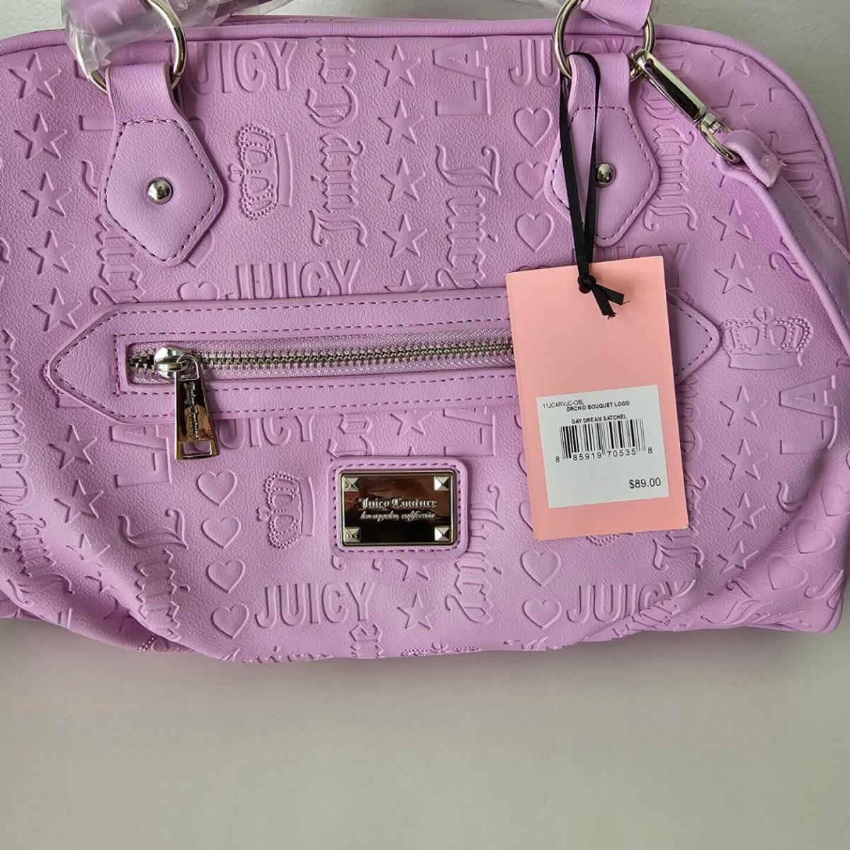 Juicy Couture Velour Monogram Shoulder Bag in Purple | Lyst UK