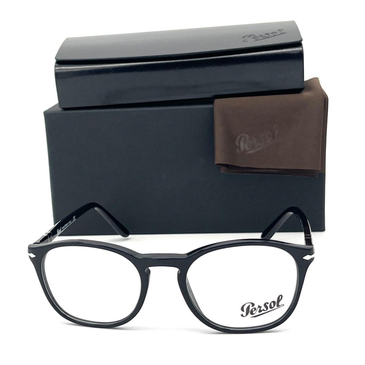 Persol PO3007 95 Black / Demo Lens 50mm Eyeglasses