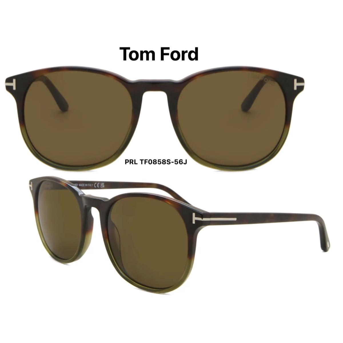 Tom Ford Sunglasses FT TF 858 Ansel 56J Havana Brown 51mm Brand