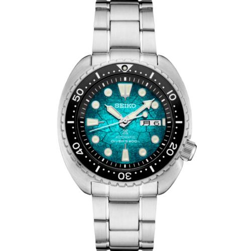 Seiko Prospex Blue Men`s Watch - SRPH57 Comes with Extra Green Band